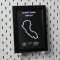 F1 Australia Albert Park Circuit 3D Printed Track Poster Framed