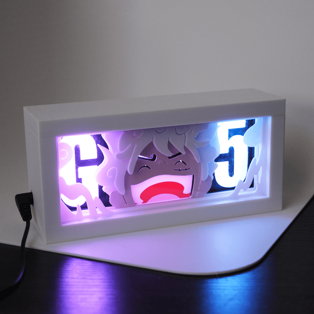One Piece Luffy Gear 5 Anime Light Box
