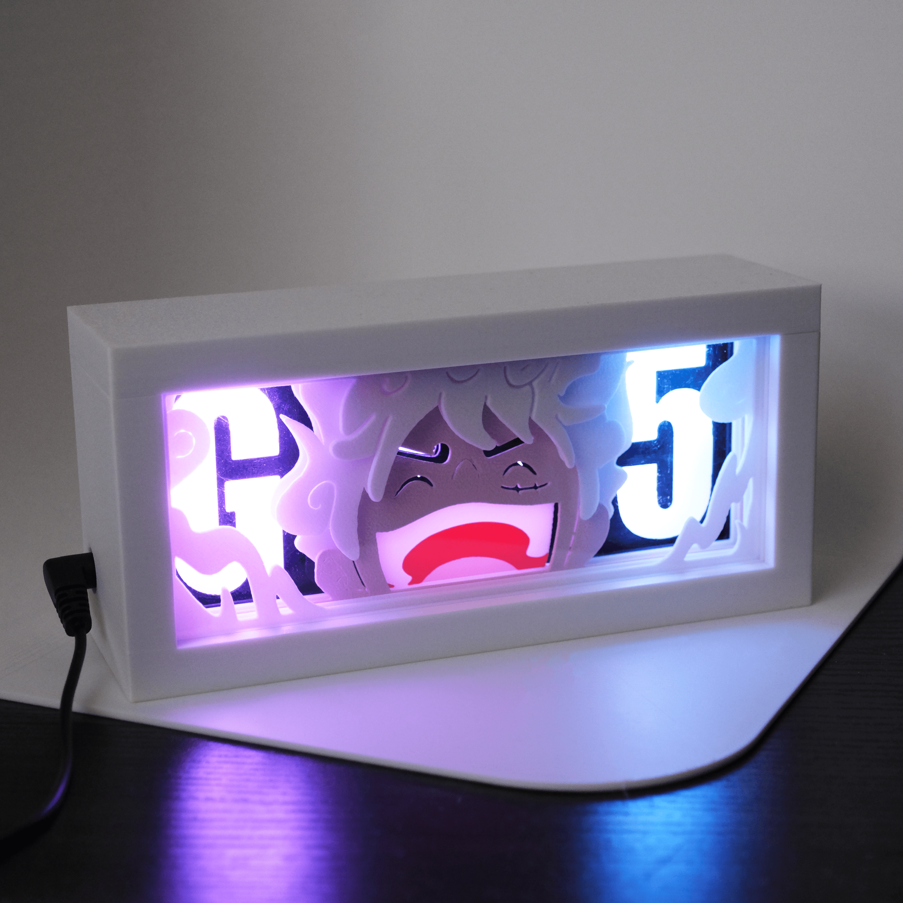One Piece Luffy Gear 5 Anime Light Box